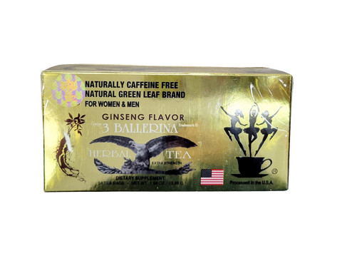 3 Ballerina Diet Tea Ginseng flavor (18teabags)