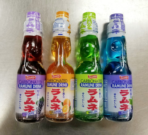 Ramune soda 4 Assorted flavors